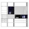 Loftscape Etagère XL Emporior l.C - Avec éclairage -Meubles de salon Soldes xl regalwand emporior i c hochglanz weiss schwarz mit beleuchtung 2206702