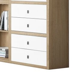 Loftscape Mur d'étagères XL IX.C - Blanc / Imitation chêne 7 Loftscape Mur d'étagères XL IX.C - Blanc / Imitation chêne -Meubles de salon Soldes xl regalwand ix c inkl beleuchtung weiss eiche dekor 1555734