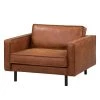 Ars manufacti Grand fauteuil FORT DODGE - Microfibre Yaka: Cognac -Meubles de salon Soldes xl sessel fort dodge antiklederlook cognac 4670044