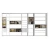 Loftscape Etagère XXL Emporior l.A - Blanc / Imitation chêne de Sonoma - Avec éclairage -Meubles de salon Soldes xxl regalwand emporior i a mit beleuchtung weiss eiche sonoma dekor 2221674