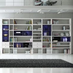 Loftscape Etagère XXL Emporior l.A - Blanc / Noir - Avec éclairage 8 Loftscape Etagère XXL Emporior l.A - Blanc / Noir - Avec éclairage -Meubles de salon Soldes xxl regalwand emporior i a ohne beleuchtung hochglanz weiss schwarz 3396305