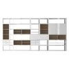 Loftscape Etagère XXL Emporior l.B - Sans éclairage -Meubles de salon Soldes xxl regalwand emporior i b hochglanz weiss eiche sonoma dekor ohne beleuchtung 2206970