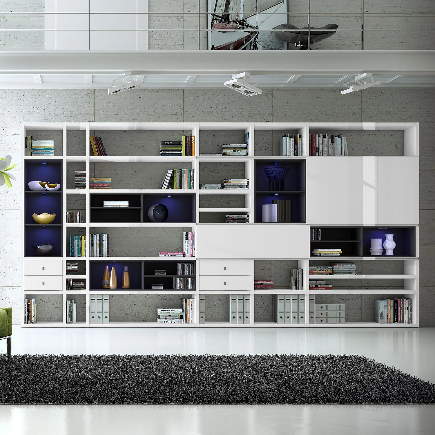 Loftscape Etagère XXL Emporior I.B - Avec éclairage 6 Loftscape Etagère XXL Emporior I.B - Avec éclairage – Image 4