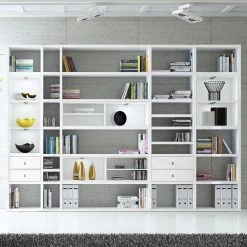 Loftscape Etagère XXL Emporior II - Blanc brillant / Blanc - Avec éclairage 9 Loftscape Etagère XXL Emporior II - Blanc brillant / Blanc - Avec éclairage -Meubles de salon Soldes xxl regalwand emporior iii mit beleuchtung hochglanz weiss weiss 2220818