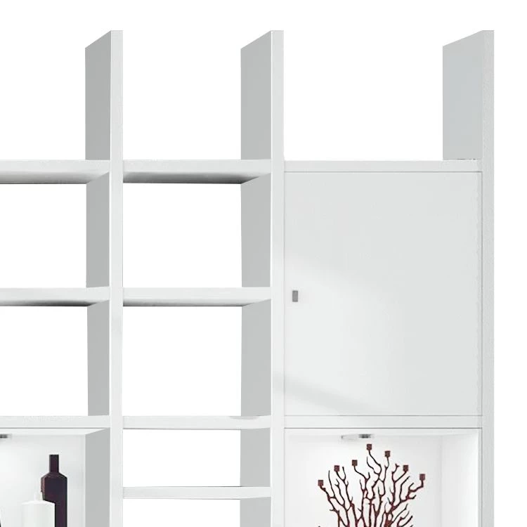 Loftscape Etagère XXL Emporior lV.B - Blanc brillant / Blanc - Avec éclairage 7 Loftscape Etagère XXL Emporior lV.B - Blanc brillant / Blanc - Avec éclairage – Image 5