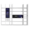 Loftscape Etagère XXL Emporior VII - Blanc / Noir - Avec éclairage -Meubles de salon Soldes xxl regalwand emporior vii weiss schwarz 289332